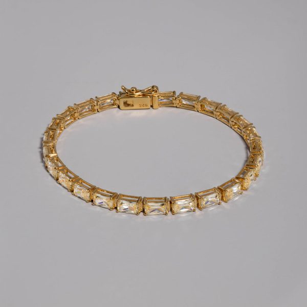 Mansfx Canary Baguette Tennis Bracelet