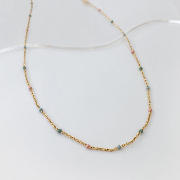 Mansfx Rainbow & Gold Chain Necklace