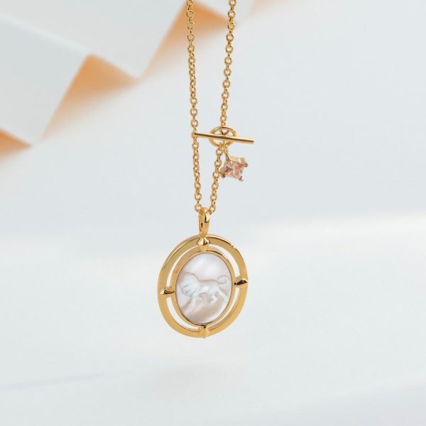 Mansfx Gold Mantra Necklace