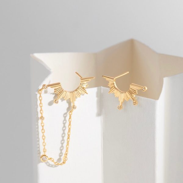 Mansfx Gold Drop Earrings